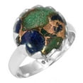 thumbnail image 1 of 925 Sterling Silver Women Jewelry Natural Mohave Azurite Ring, 1 of 6