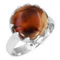 thumbnail image 1 of 925 Sterling Silver Women Jewelry Natural Montana Agate Ring, 1 of 6