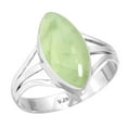 thumbnail image 1 of 925 Sterling Silver Women Jewelry Natural Prehnite Ring, 1 of 6