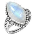 thumbnail image 1 of 925 Sterling Silver Women Jewelry Natural Rainbow Moonstone Ring, 1 of 6