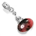 thumbnail image 1 of 925 Sterling Silver Women Jewelry Natural Rhodonite Pendant, 1 of 4