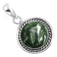 thumbnail image 1 of 925 Sterling Silver Women Jewelry Natural Seraphinite Pendant, 1 of 4