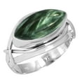 thumbnail image 1 of 925 Sterling Silver Women Jewelry Natural Seraphinite Ring, 1 of 6