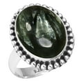 thumbnail image 1 of 925 Sterling Silver Women Jewelry Natural Seraphinite Ring, 1 of 6