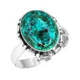 thumbnail image 1 of 925 Sterling Silver Women Jewelry Natural Shattuckite Ring, 1 of 6