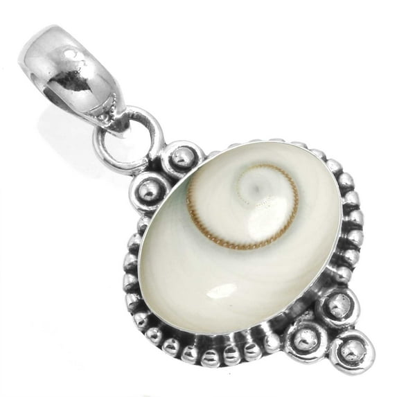 925 Sterling Silver Women Jewelry Natural Shiva Eye Pendant