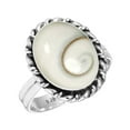 thumbnail image 1 of 925 Sterling Silver Women Jewelry Natural Shiva Eye Ring, 1 of 6