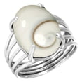 thumbnail image 1 of 925 Sterling Silver Women Jewelry Natural Shiva Eye Ring, 1 of 6