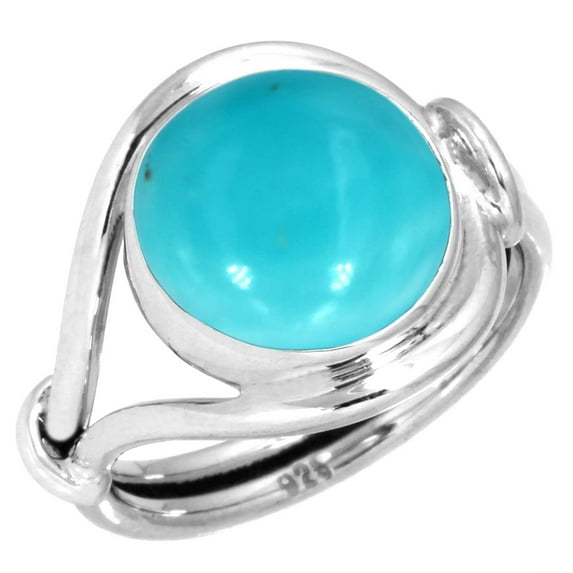 925 Sterling Silver Women Jewelry Natural Smithsonite Ring