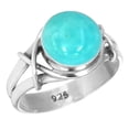 thumbnail image 1 of 925 Sterling Silver Women Jewelry Natural Smithsonite Ring, 1 of 6