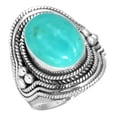 thumbnail image 1 of 925 Sterling Silver Women Jewelry Natural Smithsonite Ring, 1 of 6
