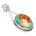 thumbnail image 1 of 925 Sterling Silver Women Jewelry Natural Spiny Oyster Pendant, 1 of 8