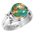 thumbnail image 1 of 925 Sterling Silver Women Jewelry Natural Spiny Oyster Ring, 1 of 6