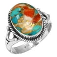thumbnail image 1 of 925 Sterling Silver Women Jewelry Natural Spiny Oyster Ring, 1 of 6