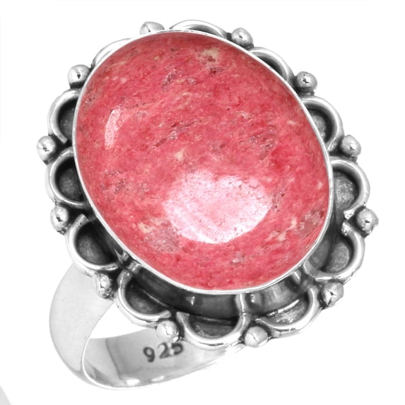 925 Sterling Silver Women Jewelry Natural Thulith Ring