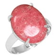 thumbnail image 1 of 925 Sterling Silver Women Jewelry Natural Thulith Ring, 1 of 6
