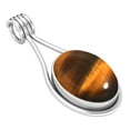 thumbnail image 1 of 925 Sterling Silver Women Jewelry Natural Tiger Eye Pendant, 1 of 8