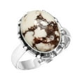 thumbnail image 1 of 925 Sterling Silver Women Jewelry Natural Wild Horse Ring, 1 of 6