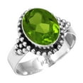 thumbnail image 1 of 925 Sterling Silver Women Jewelry Peridot Quartz Ring, 1 of 5