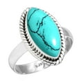 thumbnail image 1 of 925 Sterling Silver Women Jewelry Turquoise Ring, 1 of 6
