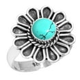 thumbnail image 1 of 925 Sterling Silver Women Jewelry Turquoise Ring, 1 of 6