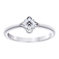 925 Sterling Silver Womens Cubic Zirconia Engagement Ring 6.5x1.7mm Wide Size 7 Engagement Ring for Women