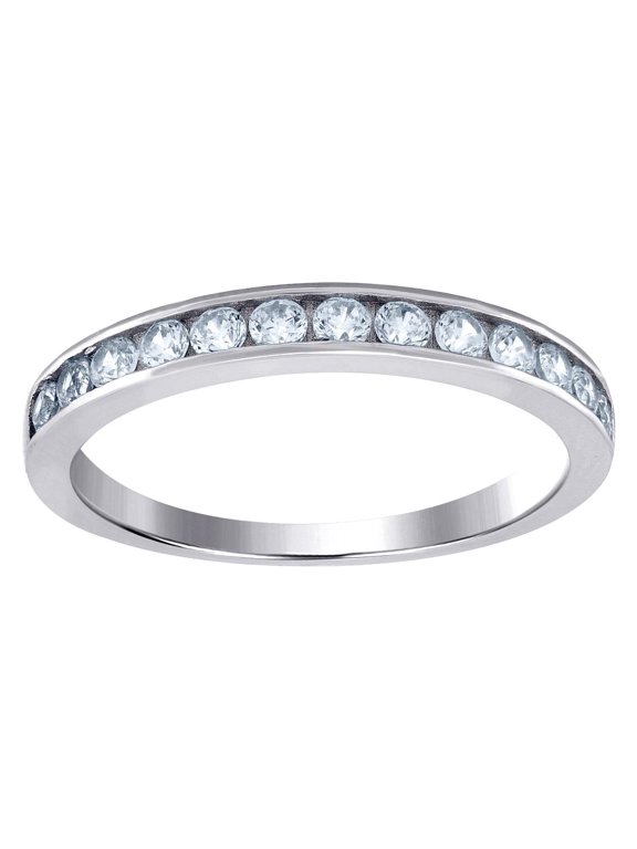 925 Sterling Silver Womens Cubic Zirconia Square Fashion Ring 2.8x1.8mm Wide Size 7 Ring for Women