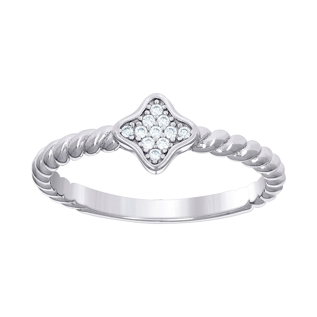 Rings 925 Silver Rotary Cross Denier Zircon Ring Women''s Wedding Engagement Ring