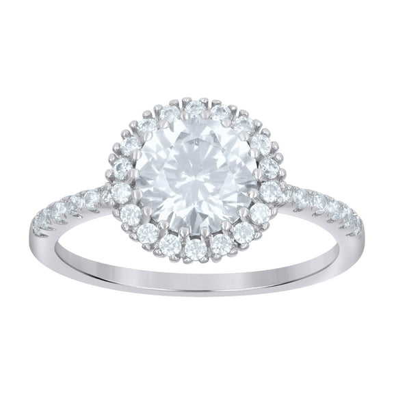 925 Sterling Silver Womens Cubic-Zirconia Fashion Ring Size 8