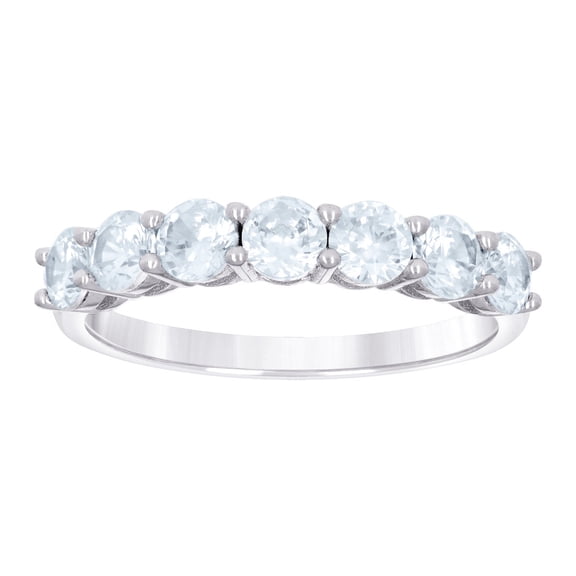 925 Sterling Silver Womens Cubic Zirconia Single Row CZ Wedding Band Ring 3.5mm Wide Size 9 Wedding Band for Women and M