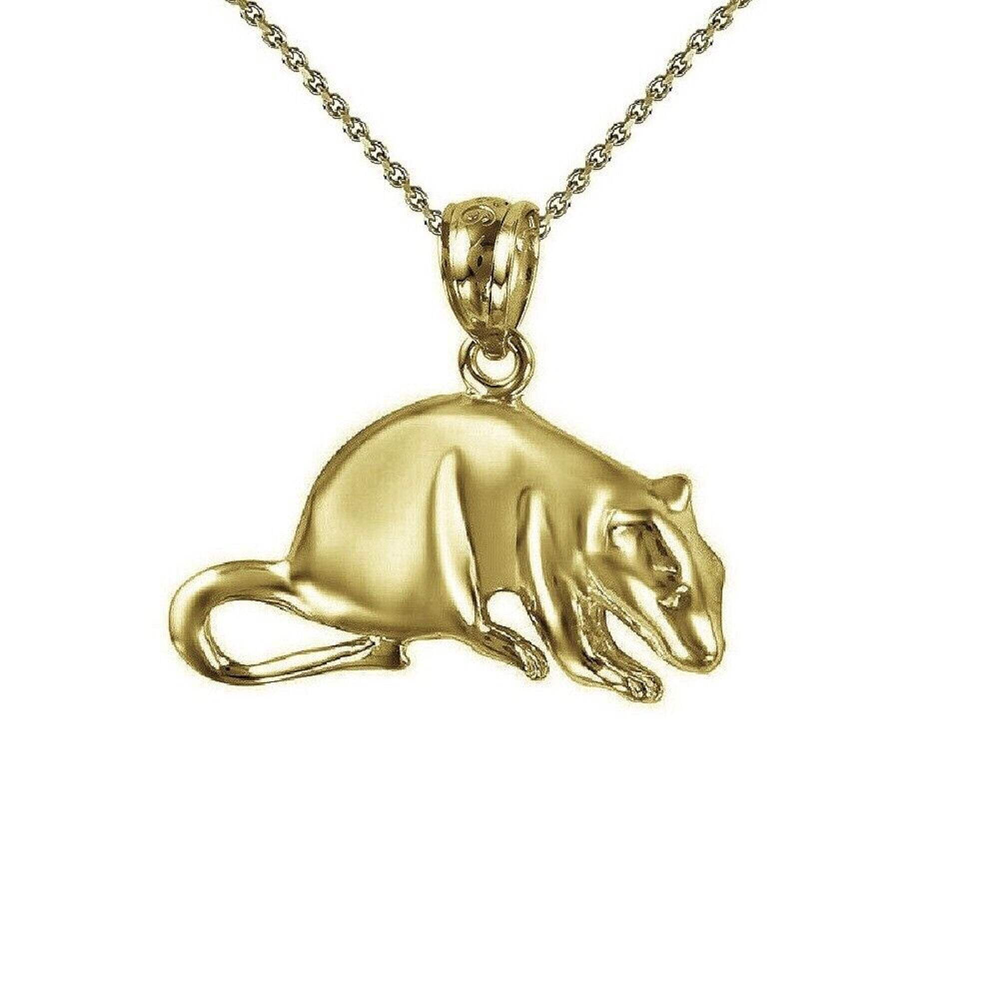 Cartier gold rat pendant sale