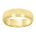 thumbnail image 1 of 925 Sterling Silver Yellow-tone Mens Comfort Fit Wedding Band 8mm Ring Size 6, 1 of 1