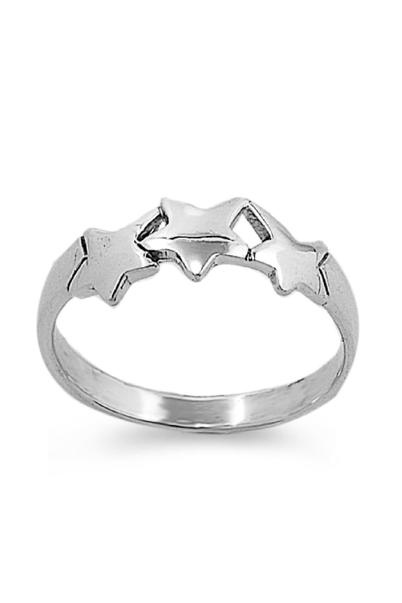 925 Sterling Silver Zeta Epsilon Delta Orionis Star Ring Size 9