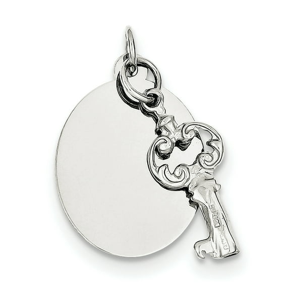925 Sterling Silver key Charm Pendant