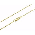 thumbnail image 1 of 925 Sterling silver yellow gold plated Italian 1mm octagon mirror snake chain necklace 22", 1 of 2