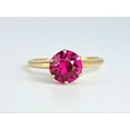 thumbnail image 1 of 925 Yellow Gold Plated Sterling Silver Ruby Gemstone Ring, engagement Gift ring, 1 of 5