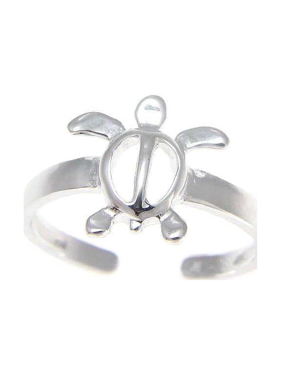 925 sterling silver Hawaiian honu turtle toe ring
