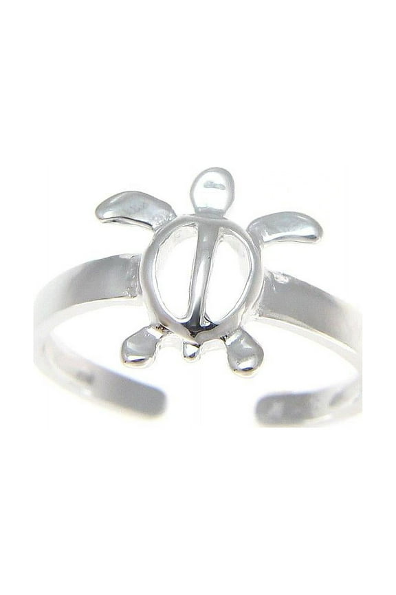 925 sterling silver Hawaiian honu turtle toe ring