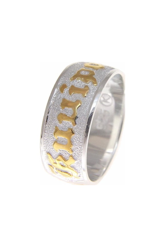 925 sterling silver Hawaiian plumeria flower scroll yellow gold plated kuuipo band ring smooth edge size 3 to 14