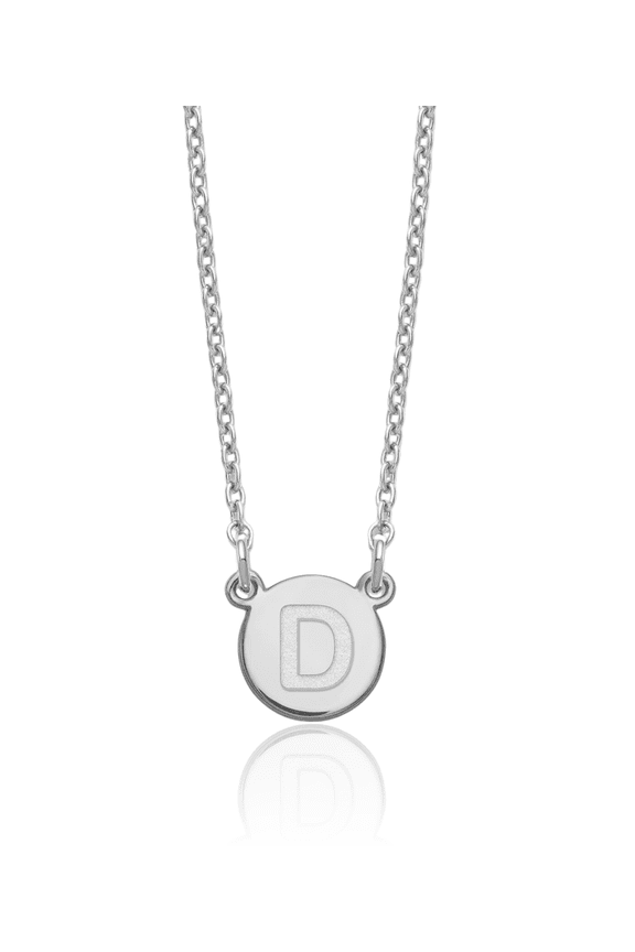 925 sterling silver dainty letter D initial name monogram chain necklace