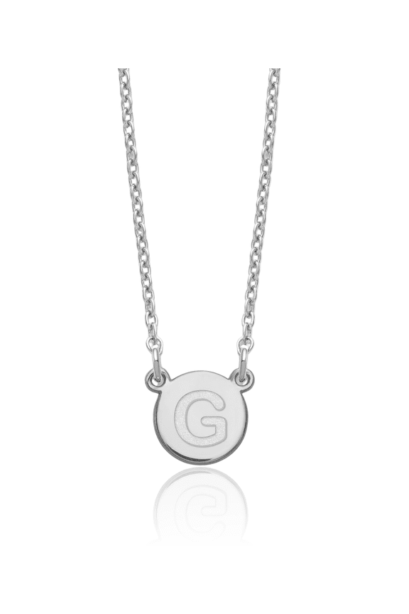 925 sterling silver dainty letter G initial name monogram chain necklace