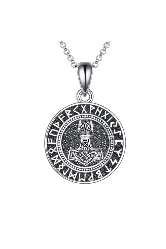 925 sterling silver hammer Viking Men's and Women's Necklace is a jewelry gift for men and women