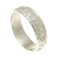 thumbnail image 1 of 925 sterling silver personalized custom made 6mm Hawaiian scroll raised letter ring band size 14.5, 1 of 4