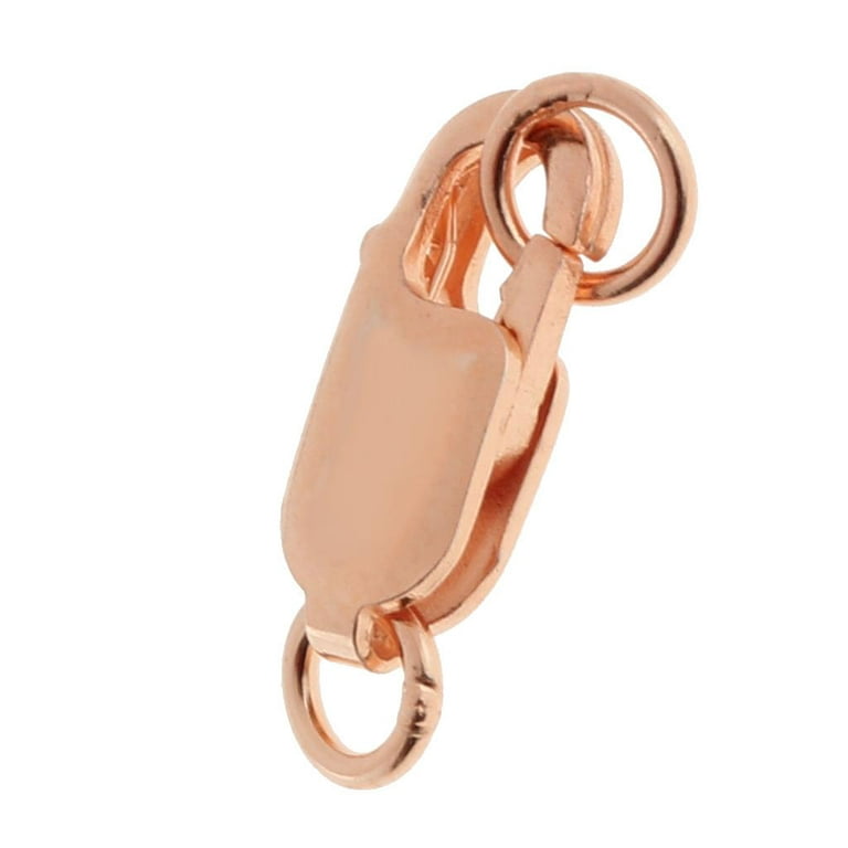 925S Rose Gold Lobster Clasp Hook Necklace Bracelet Chain Connector DIY 