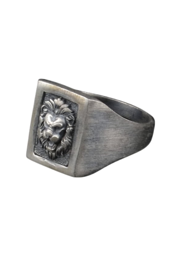 925k Lion Silver Ring-Handmade Unisex Ring-Jewelry Gift For Him and Her