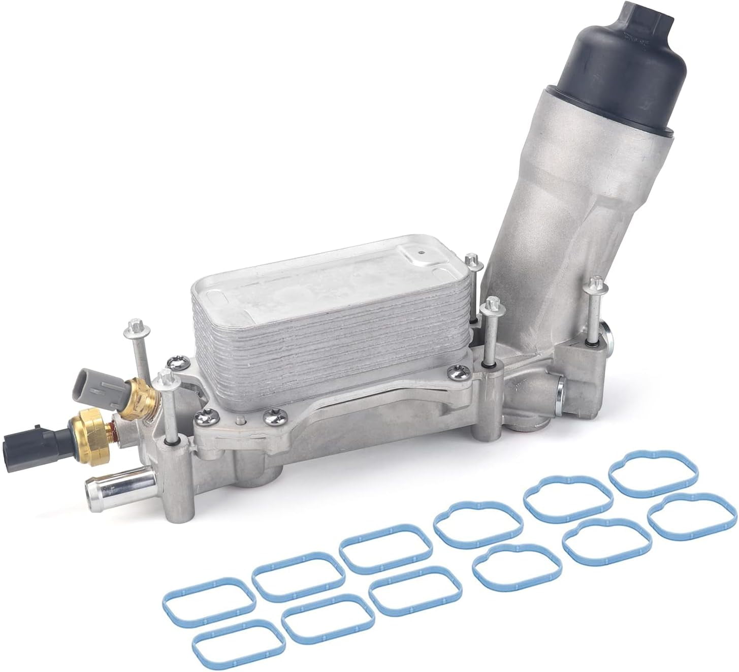 926-876 Engine Oil Cooler and Oil Filter Housing Compatible with 2011-2016 Chrysler 200 300, Dodge Charger Cherokee Wrangler Ram 1500 ProMaster 3.6L,Replace 68105583AF 5184304AE Aluminum