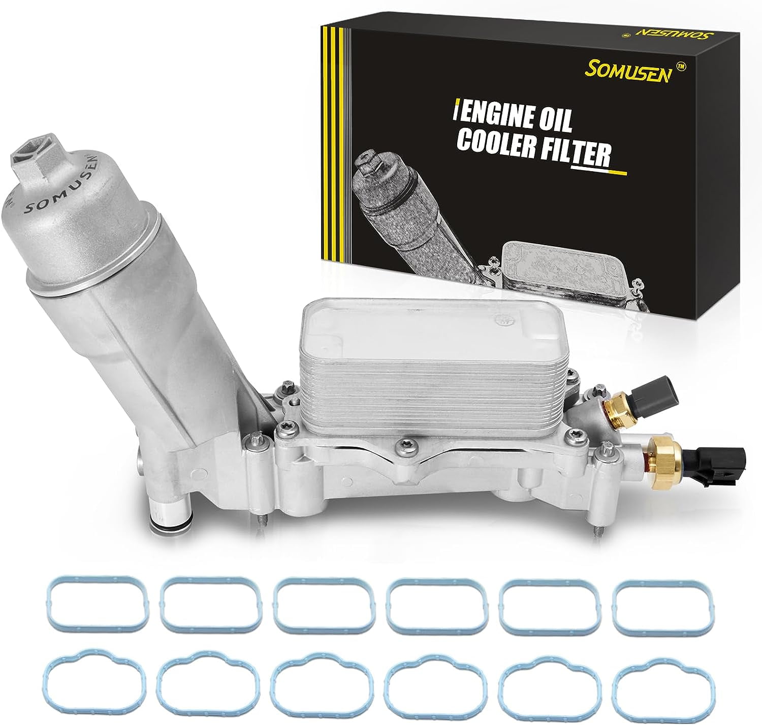 926959 Full Aluminum Engine Oil Filter Housing Oil Cooler Kit with