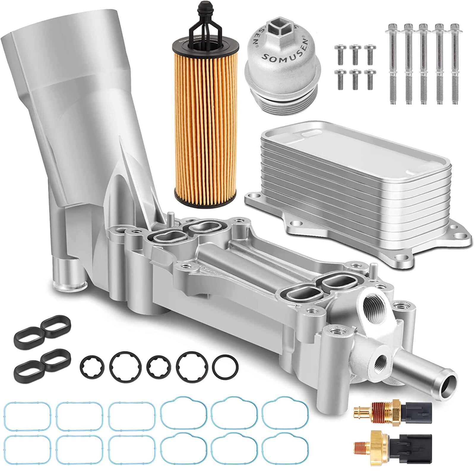 926-959 Full Aluminum Oil Filter Housing For 11-16 Jeep Dodge Chrysler Ram 3.6L