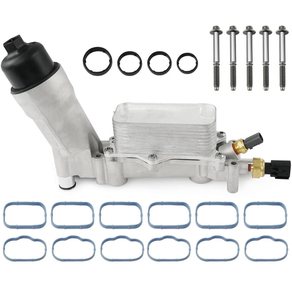 926-959 Upgrade Aluminum Engine Oil Filter Housing Cooler Kit for 2011-2016 Dodge Challenger Charger Journey Caravan Durango Jeep Wrangler Grand Cherokee Chrysler 200 300 Ram ProMaster 3.6 926-876