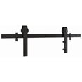 thumbnail image 1 of 928 72" 2 piece Classic Interior Barn Door Kit - Matte Black, 1 of 7